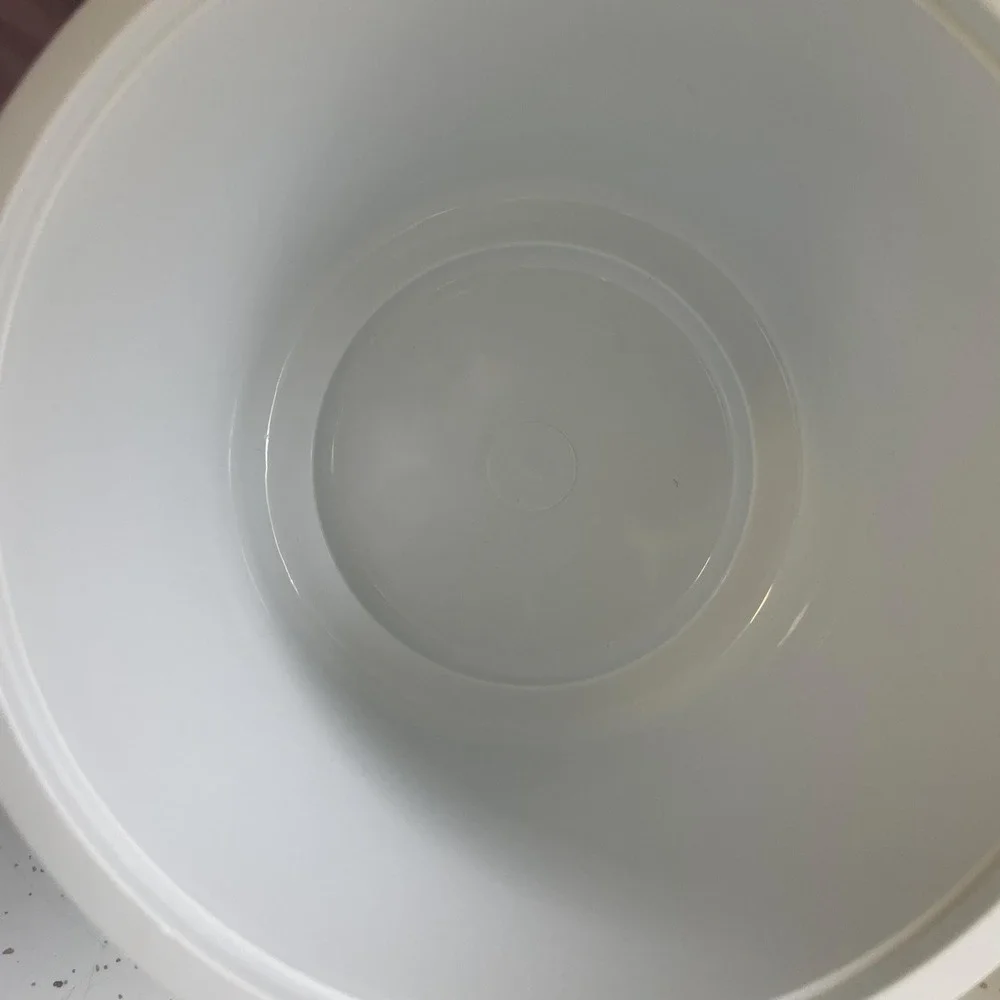VTG Spring Tulip Ice Bucket w Lid 1970s Retro Garden Party Mid-Century Barware